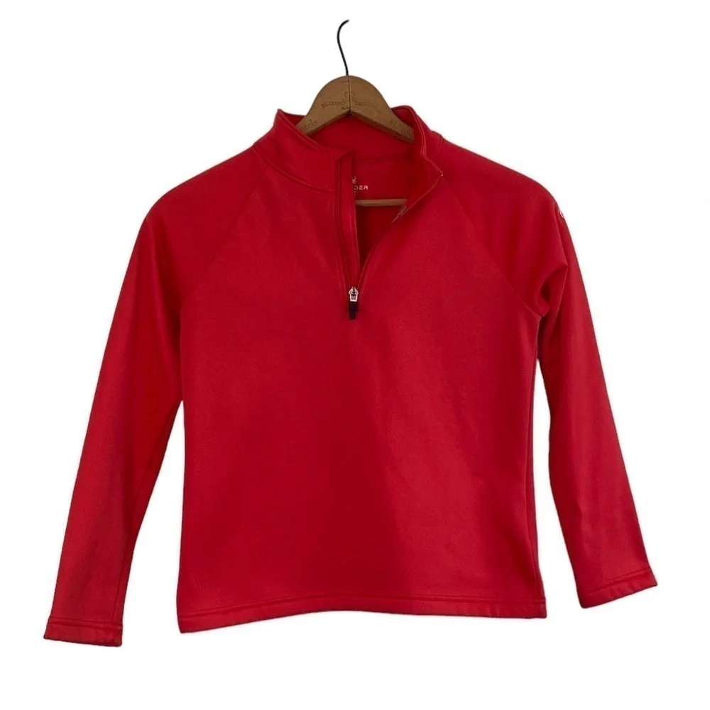 Spyder Coral Long Sleeve Quarter Zip Size Kids Large